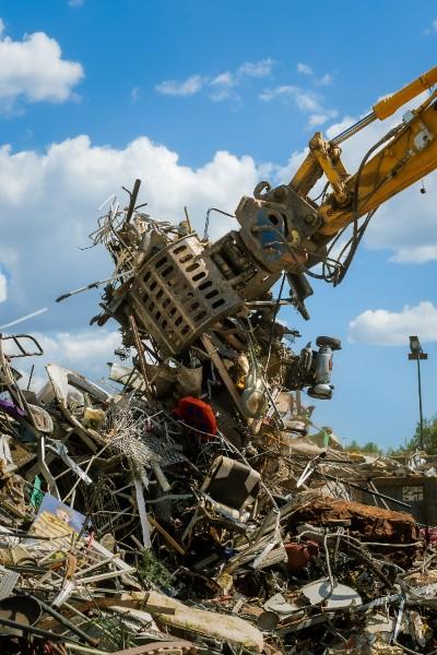 Décharge de déchets métalliques